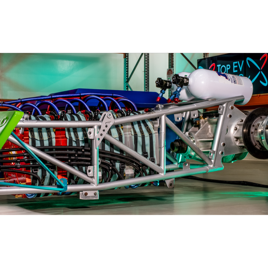 Top EV Racing's 4x QFM-360-X HyperPower Technologies' Axial-Flux eMachine Array in the [ARC'D] Solar-Charged Battery Electric Dragster!
